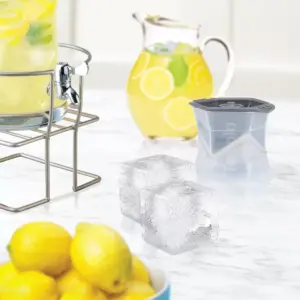 Tovolo Colossal Cube Ice Molds (Set of 2) Charcoal
