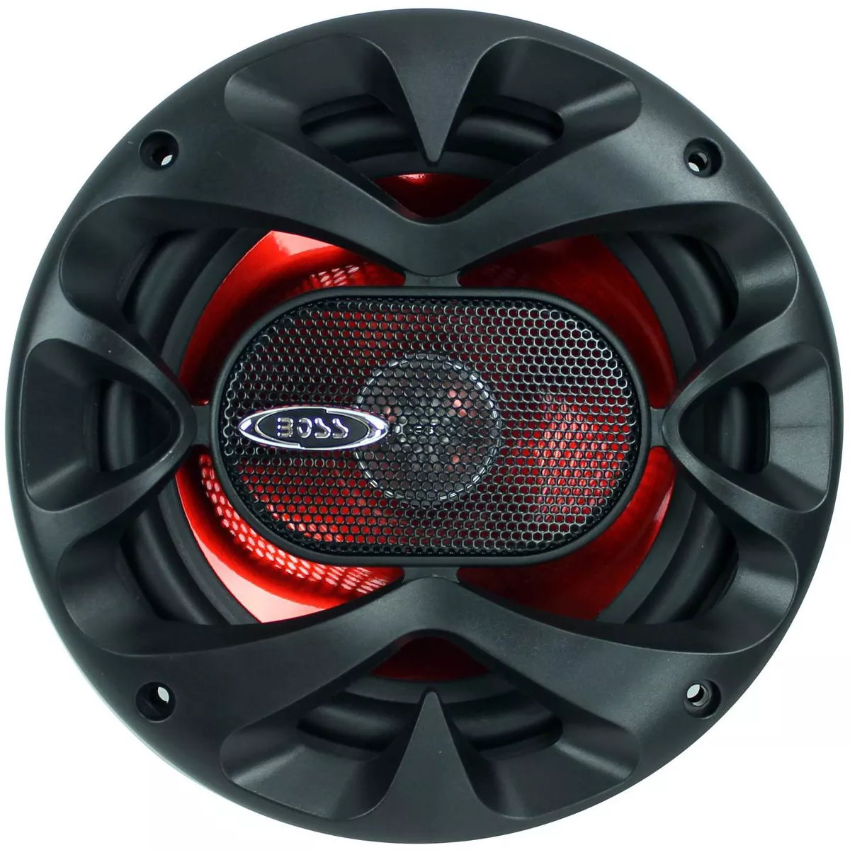 2) BOSS CH6CK 6.5" 350W Car 2 Way Component Car Audio Speakers System Red Stereo