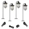 John Timberland Markham Textured Black 8-Piece LED Path and Spot Light Set