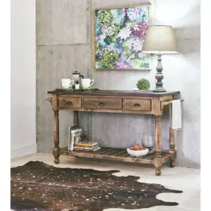 Tori Kitchen Server Cocoa Top/Latte Base - Picket House Furnishings