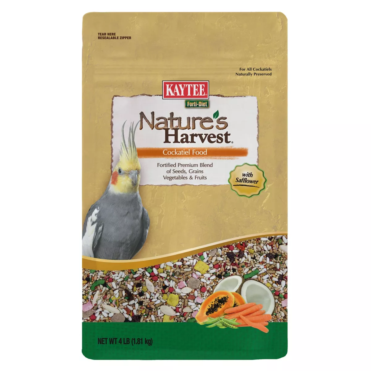 Kaytee Nature's Harvest Cockatiel Food - 4lb