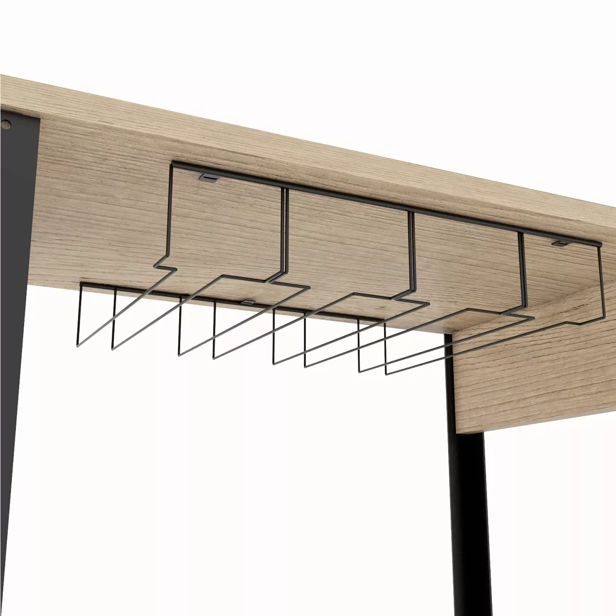 Emery High Bar Cabinet Light Wood - RST Brands