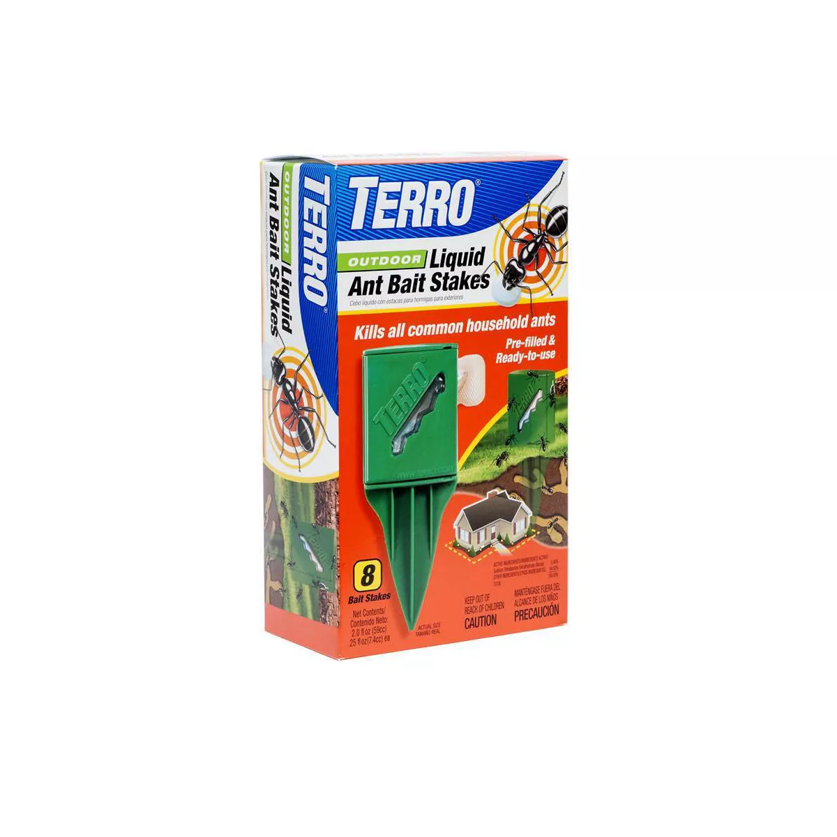 Terro 8pk Outdoor Liquid Ant Bait Stakes