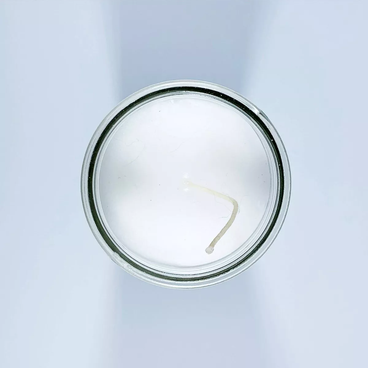 11.3oz Unscented Glass Jar Candle White - Continental Candle