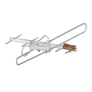 Monoprice Round Tube Attic or Outdoor VHF And UHF HDTV Antenna, 60 Mile Range, Anti-Rust, Waterproof and Weather Resistant