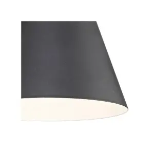 John Timberland Modern Outdoor Wall Light Fixture LED Black Steel 8