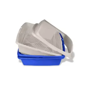 VAN NESS Sifting Framed Cat Litter Pan - Blue