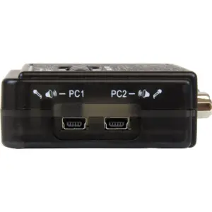 StarTech.com 2 Port USB KVM Kit with Cables and Audio Switching - KVM / audio switch - USB - 2 ports - 1 local user - 2 x 1 - 2 x HD-15 Video/USB