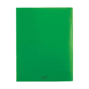 Staples 4 Pocket Portfolio Folder with Fasteners Green 920309