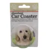 Car Coaster 2.5" Cream Labradoodle Car Coaster Absorbant E & S Pet - Coasters