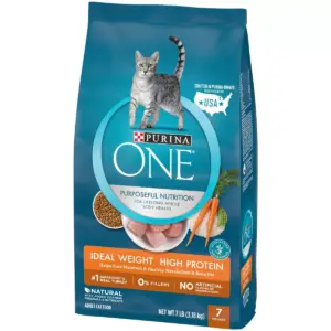 Purina ONE Ideal Weight High Protein Adult Premium Dry Cat Food - 7lbs