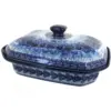 Blue Rose Polish Pottery Joanna Large Covered Baking Dish