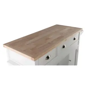 Sheridan Kitchen Cart - White - Linon