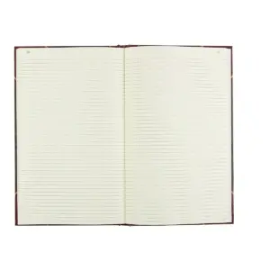 National Texthide Notebook Black/Burgundy 500 Pages 14 1/4 x 8 3/4 57151