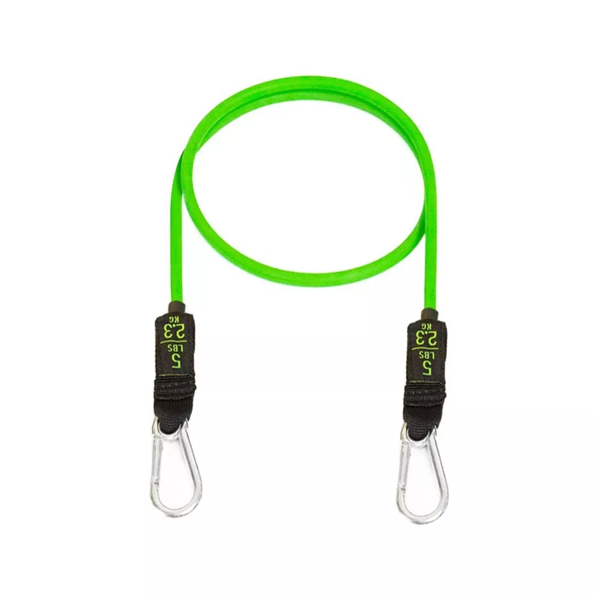Bodylastics BLCOMP07 High Quality 5 Pound Full Body Anti Slip Resistance Clip Band Fitness Weight with Durable Patented Locks, Green