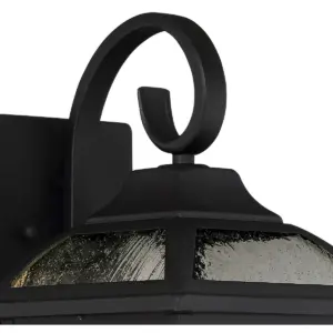 John Timberland Traditional Outdoor Wall Lights Fixture Set of 2 Carriage Style Textured Black 15