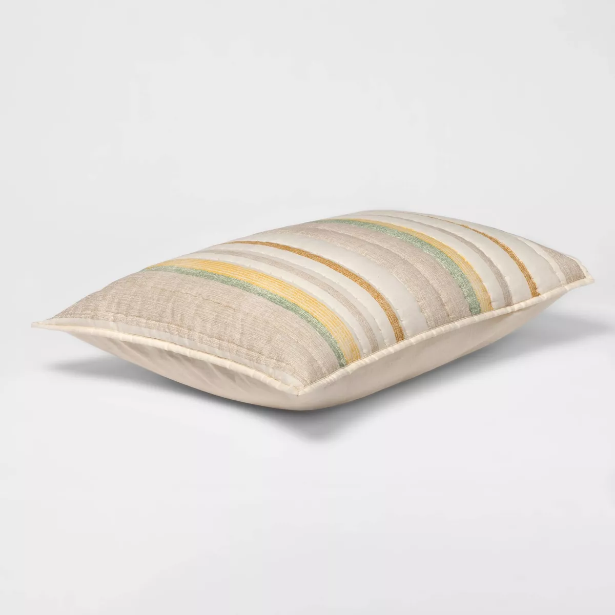 Standard Pick Stitch Stripe Sham Multi - Threshold™