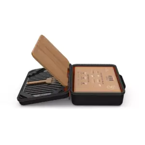 HERO Portable Charcoal Grill System with Case Black Model FFG3- Fire & Flavor