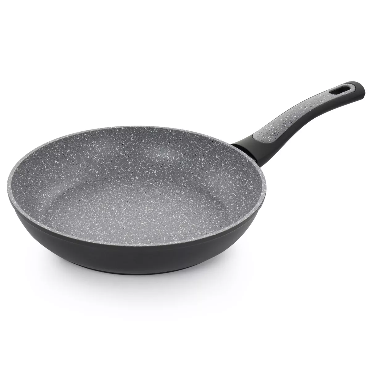 Oster 10 Piece Non-Stick Aluminum Cookware Set in Black and Grey Speckle