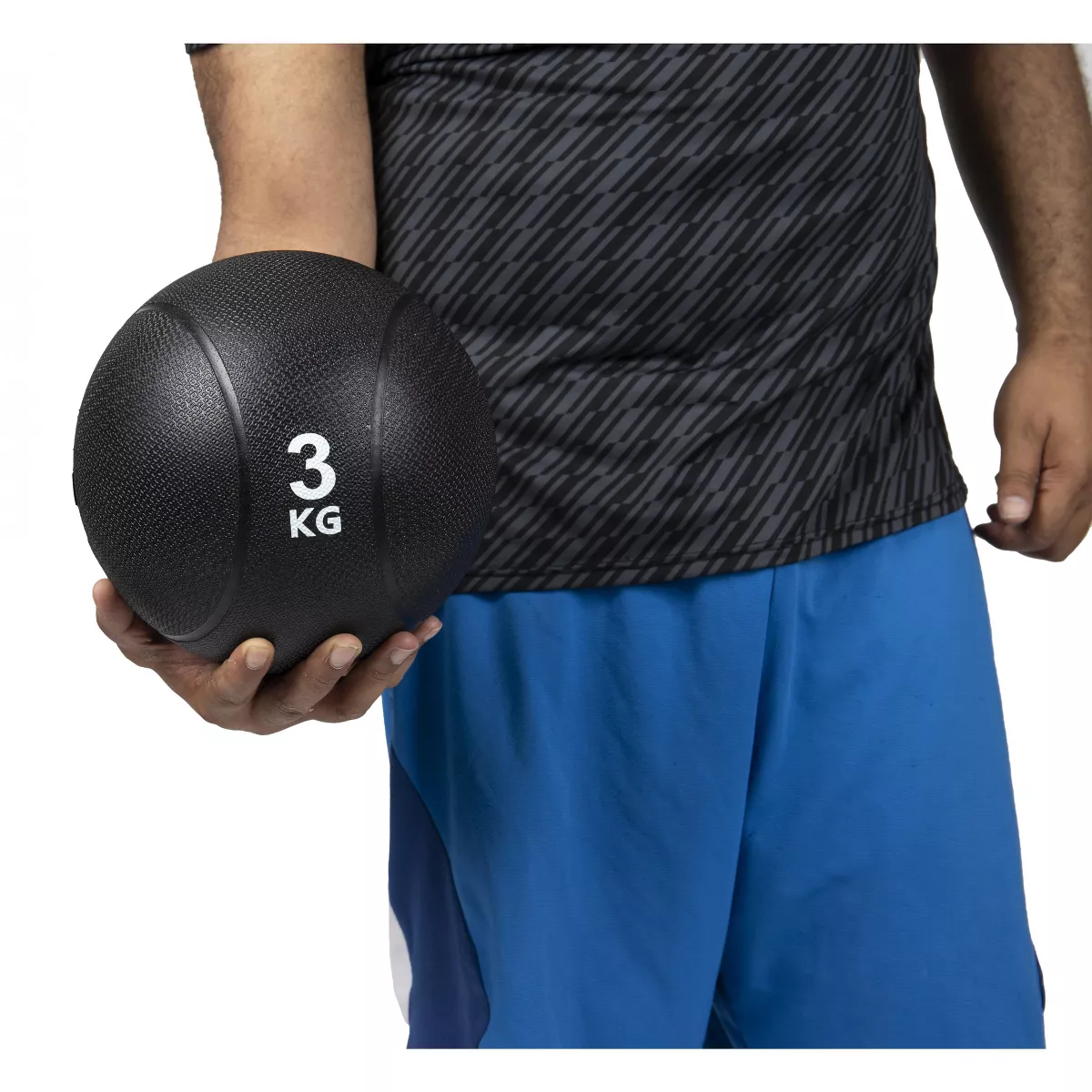 Mind Reader Medicine Ball, Black, 3 kg/6.6 lb.