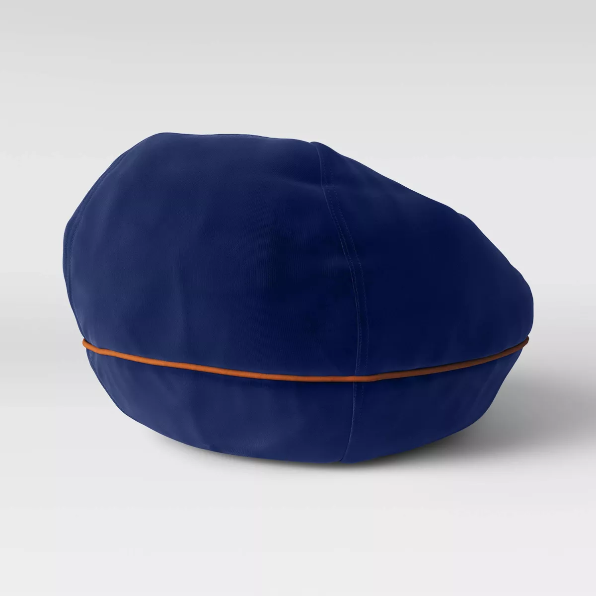 Bean Bag Chair with Suede Piping Navy - Pillowfort™