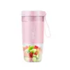 Geek Chef 10 Ounce Rechargeable Cordless Waterproof Mini Portable Blender/Blending Bottle with USB Cable Charger for Travel, Office, and Gym, Pink