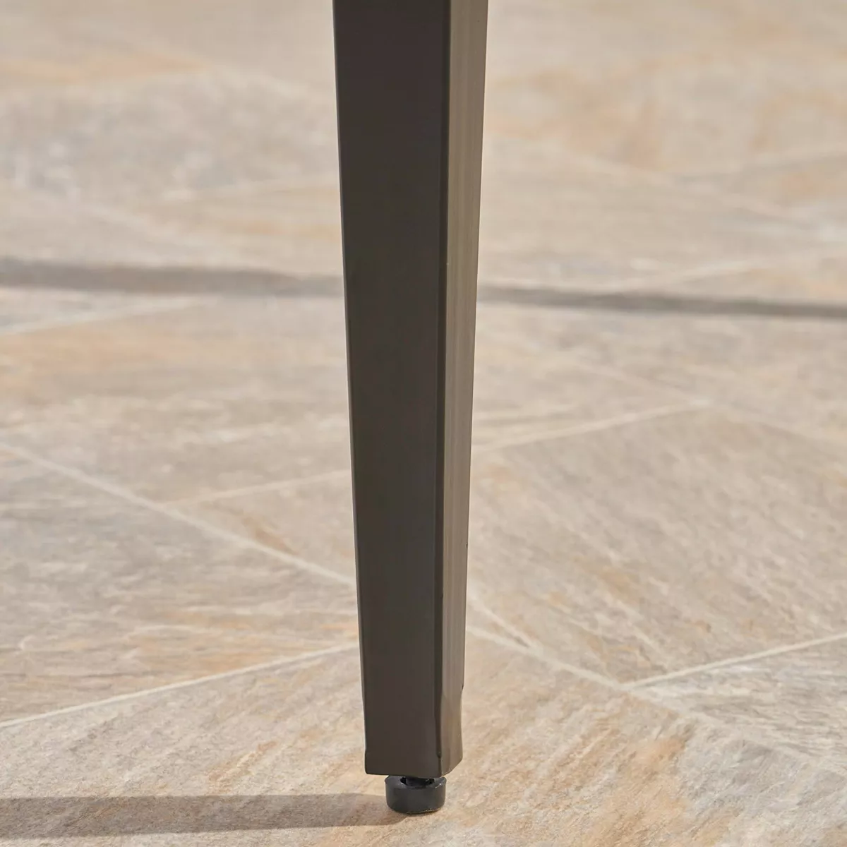 San Diego Aluminum Rectangular Dining Table Matte Black - Christopher Knight Home