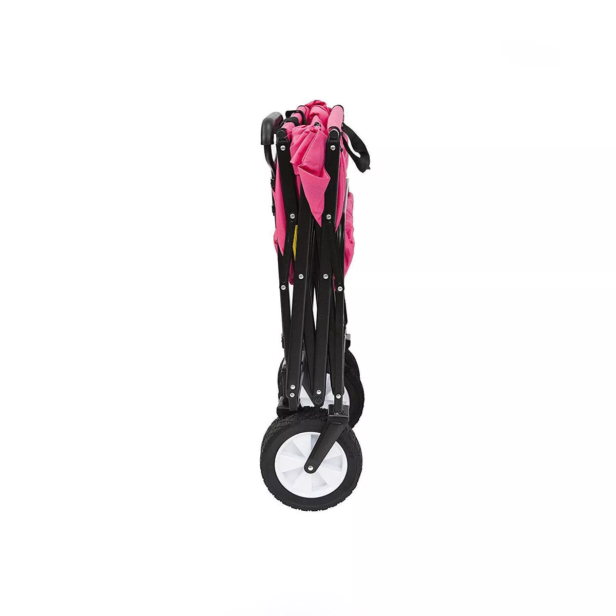 Mac Sports Collapsible Durable Folding Outdoor Garden Utility Wagon Cart, Pink
