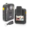 Pyle PPBCM92 Compact Portable 1296p HD Wireless Waterproof Night Vision Police Body Camera with HDMI Interface, Remote Control, and Voice Recording