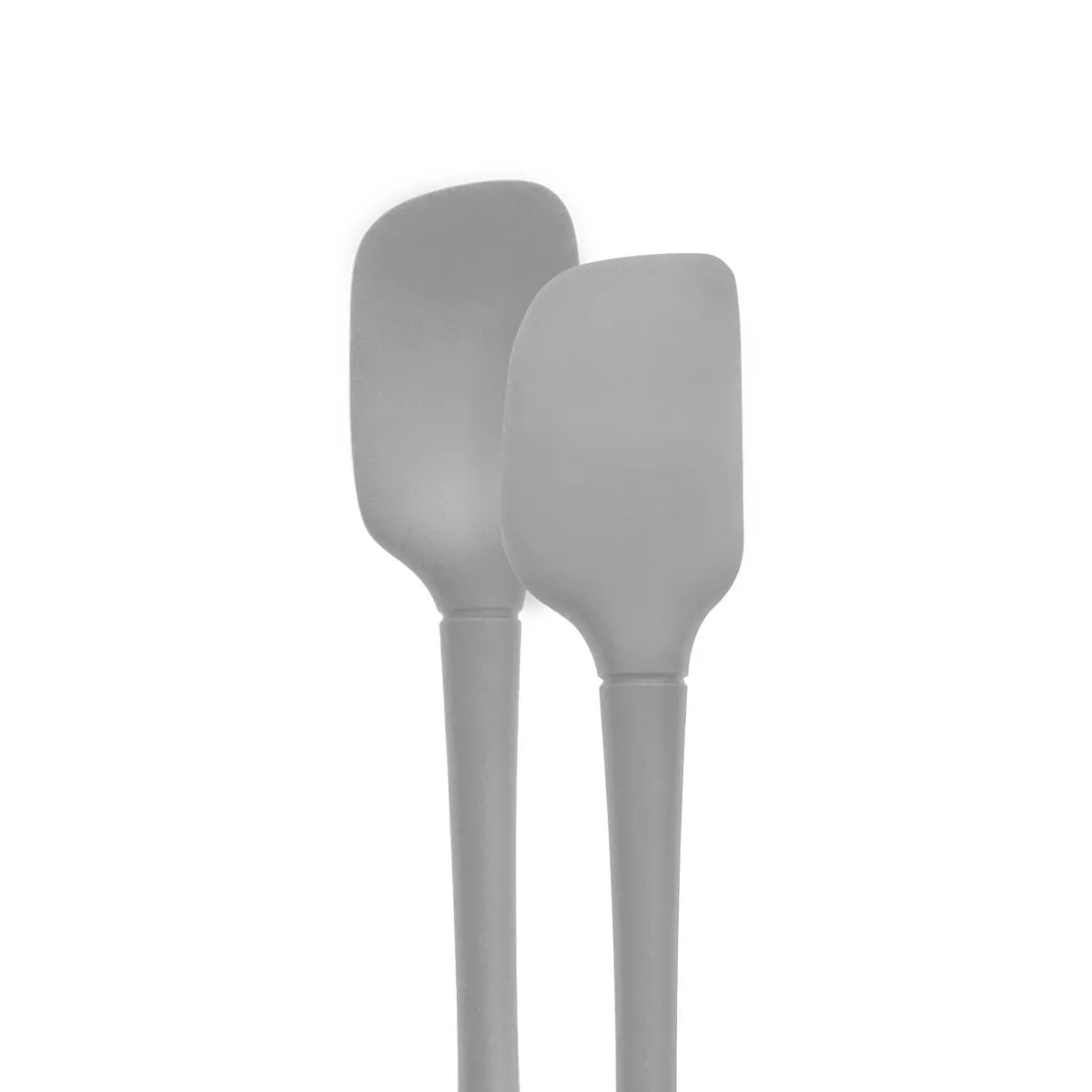Tovolo Flex-Core All Silicone Mini Spatula & Spoonula (Set of 2) Oyster Gray