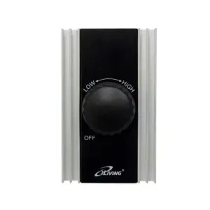 iLiving 10 Inch Wall Mounted Shutter Exhaust Fan + Fan Speed Controller 120V 8A
