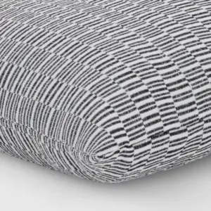 2pc Geo Weave Throw Pillow Set DuraSeason Fabric™ Gray/White - Project 62™