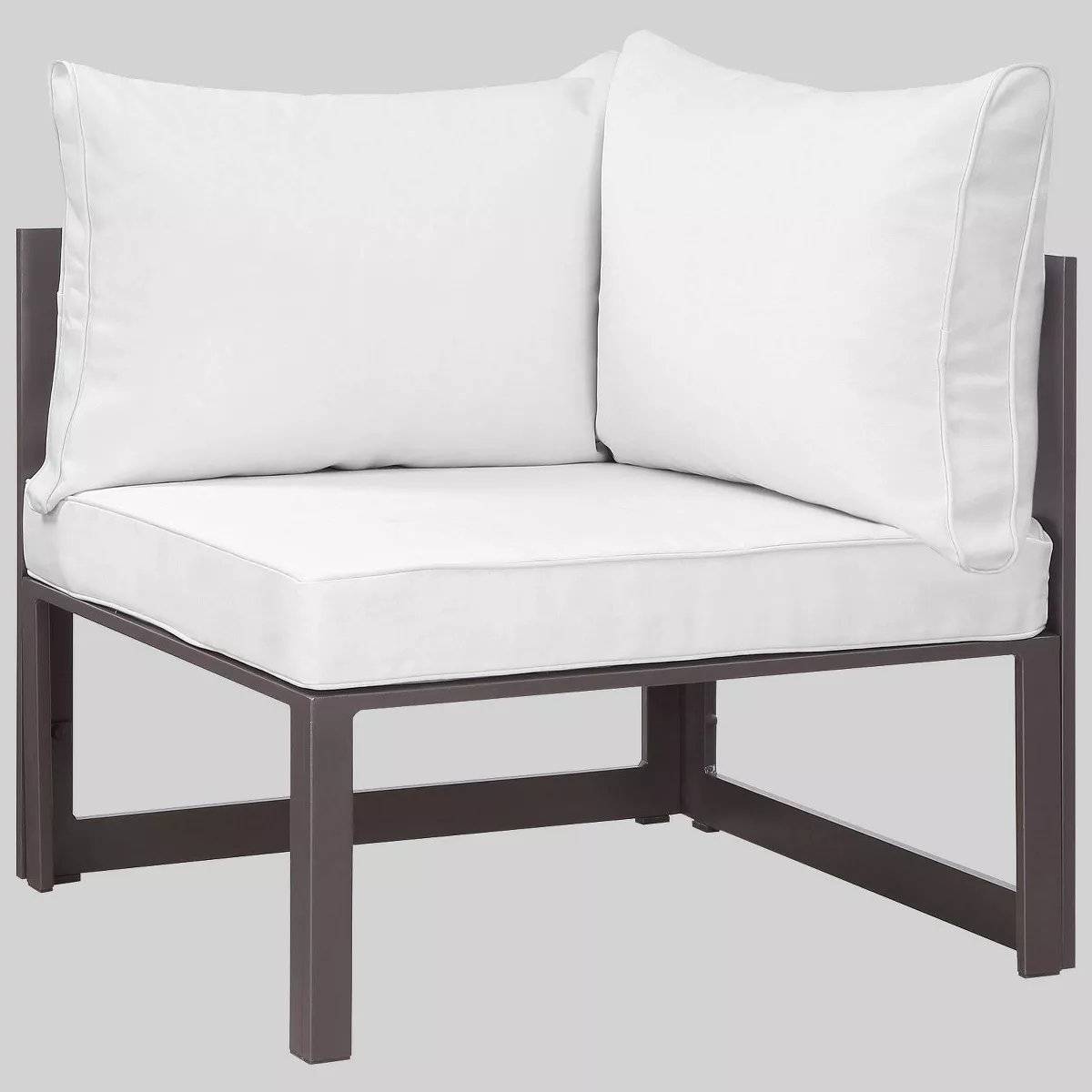 Fortuna 6pc Outdoor Patio Sectional Set - White - Modway
