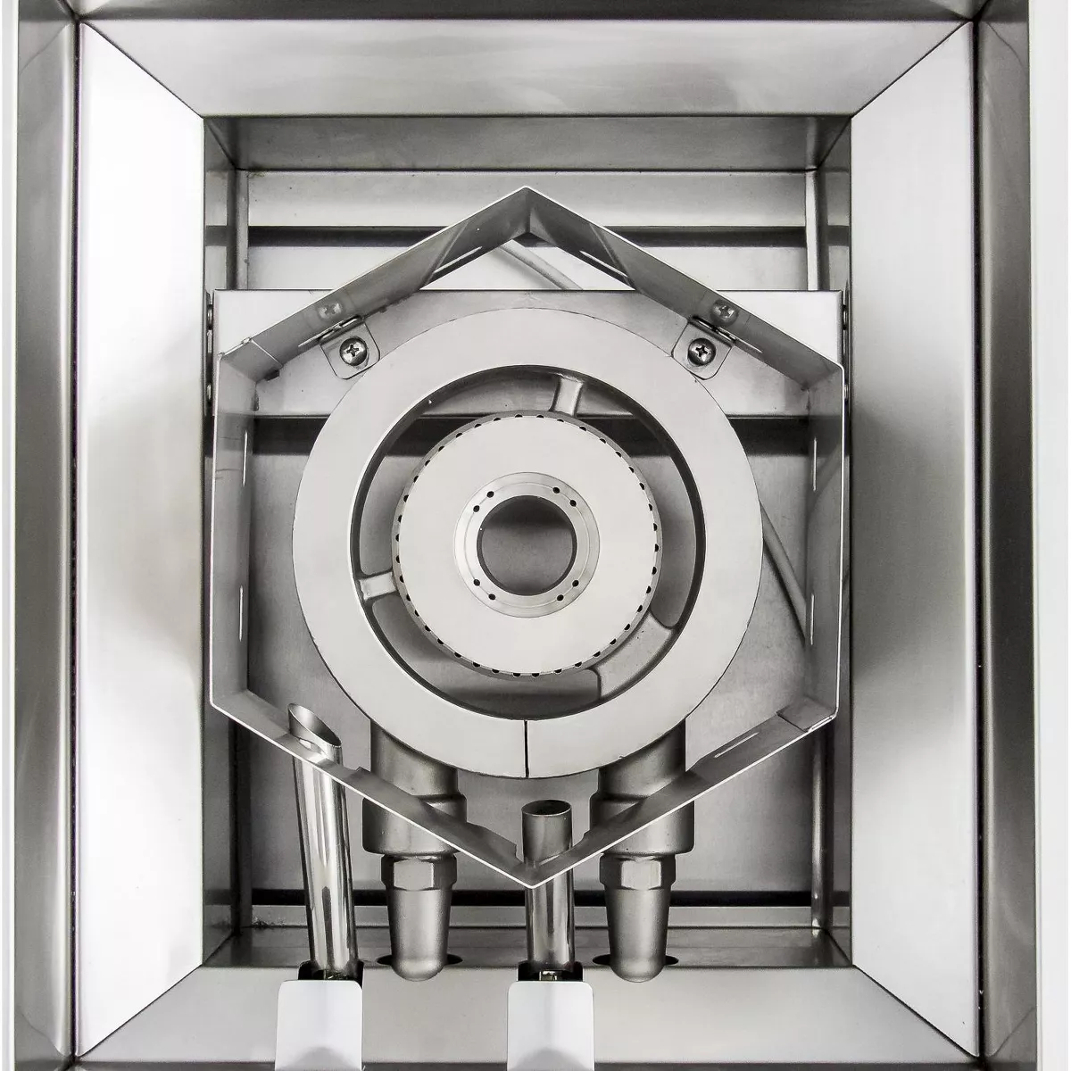 Blaze LTE Built-In Natural Gas High Performance Power Burner W/ Wok Ring & Stainless Steel Lid BLZ-PBLTE-NG