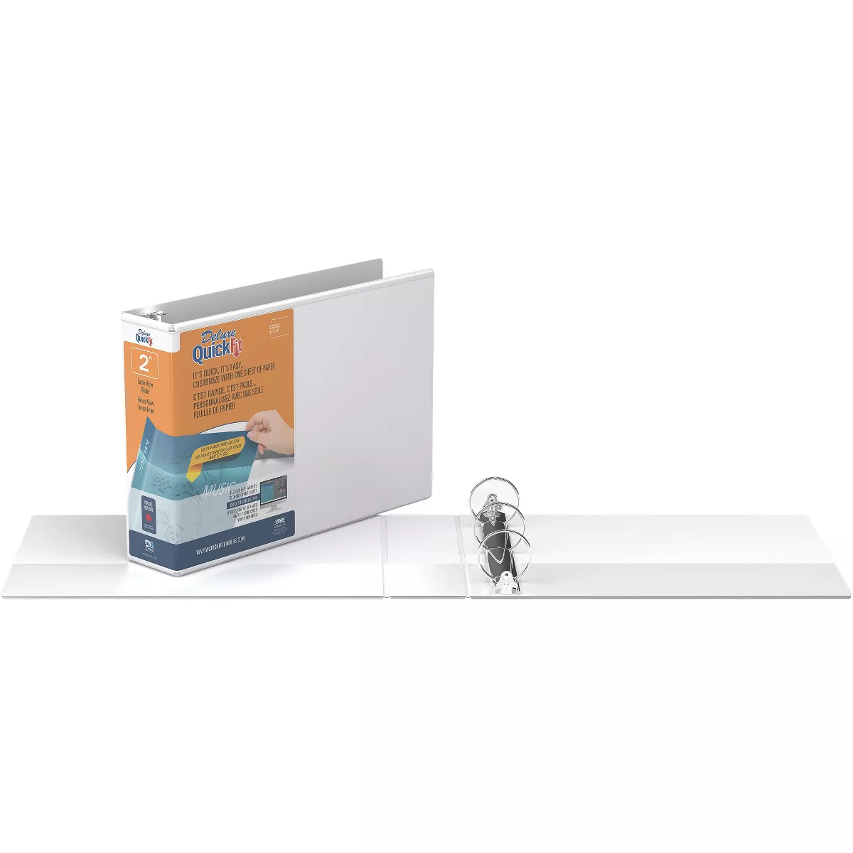 Stride Landscape Binder 2" Capacity Round Rings 8-1/2"x11" WE 97130
