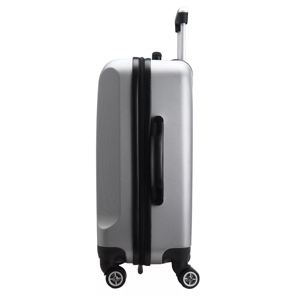 NBA San Antonio Spurs Mojo Hardcase Spinner Wheels Carry On Suitcase - Silver
