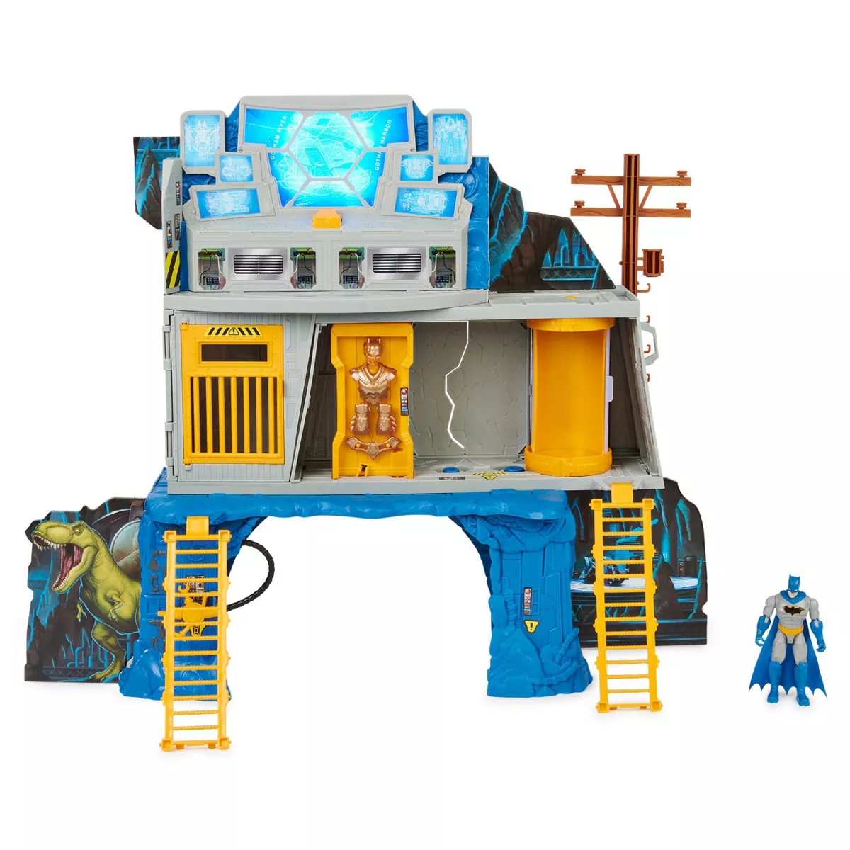 BATMAN 3-in-1 Batcave Playset with Exclusive 4