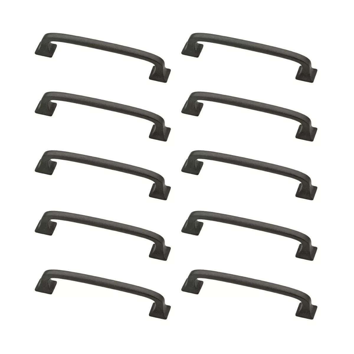 Franklin Brass 10pk 4" Lombard Pull Soft Iron Gray