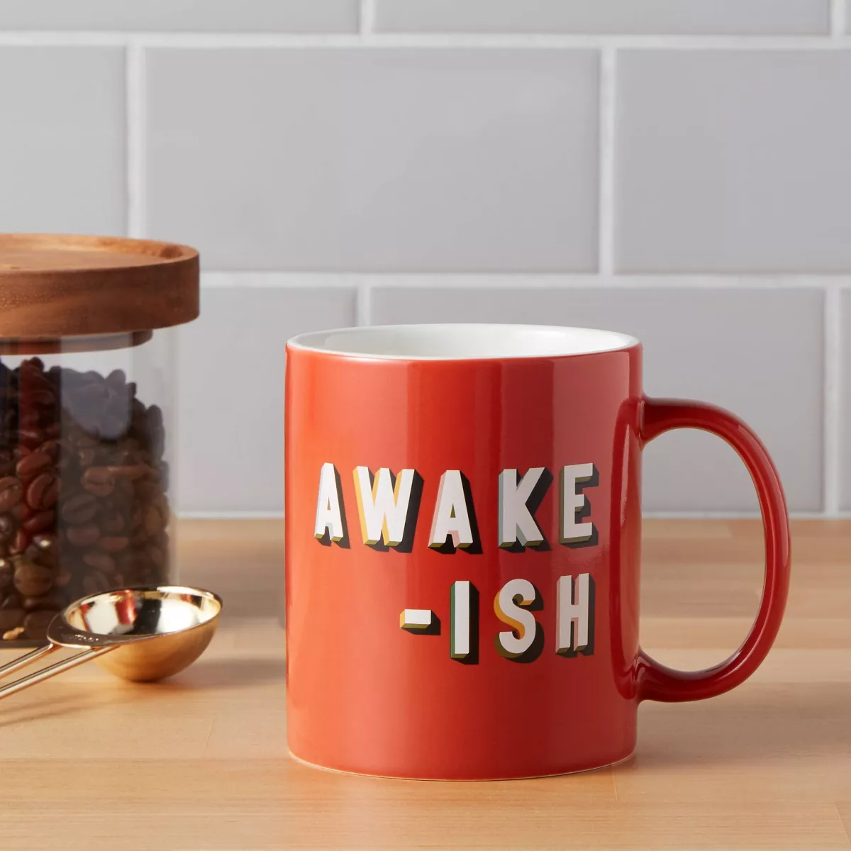 15oz Stoneware Awake-ish Mug - Room Essentials™