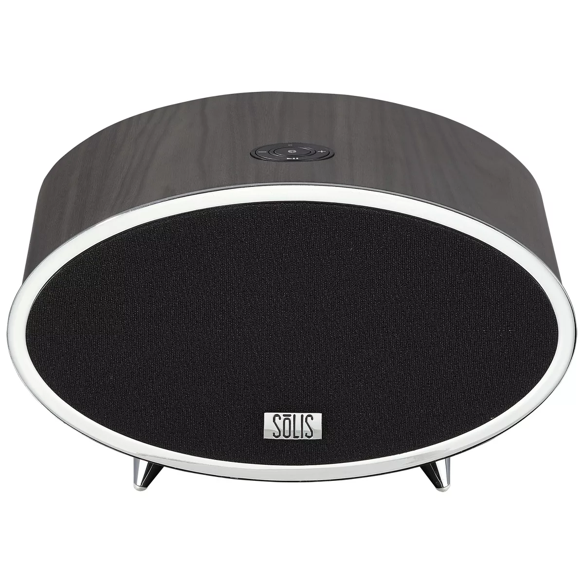 SOLIS Bluetooth/Wi-Fi Stereo Smart Speaker with Chromecast built-in - Dark Brown Wood (SO-6000)