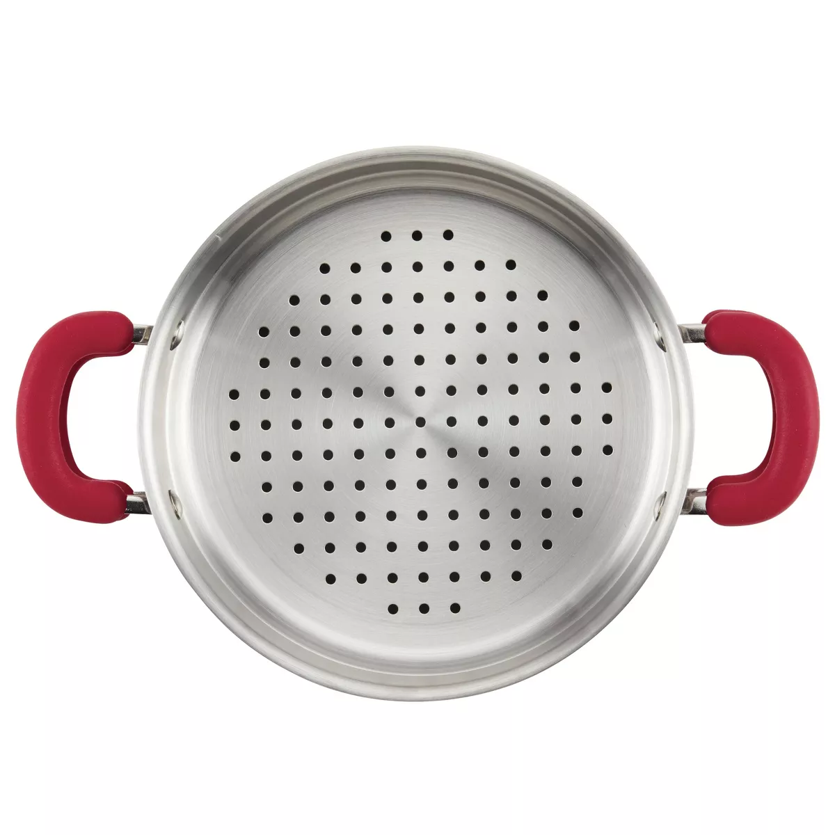 Rachael Ray Create Delicious 3qt Covered Sauteuse & Steamer Red