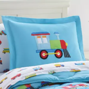 7pc Full Train with Planes and Trucks Microfiber Bed in a Bag - WildKin