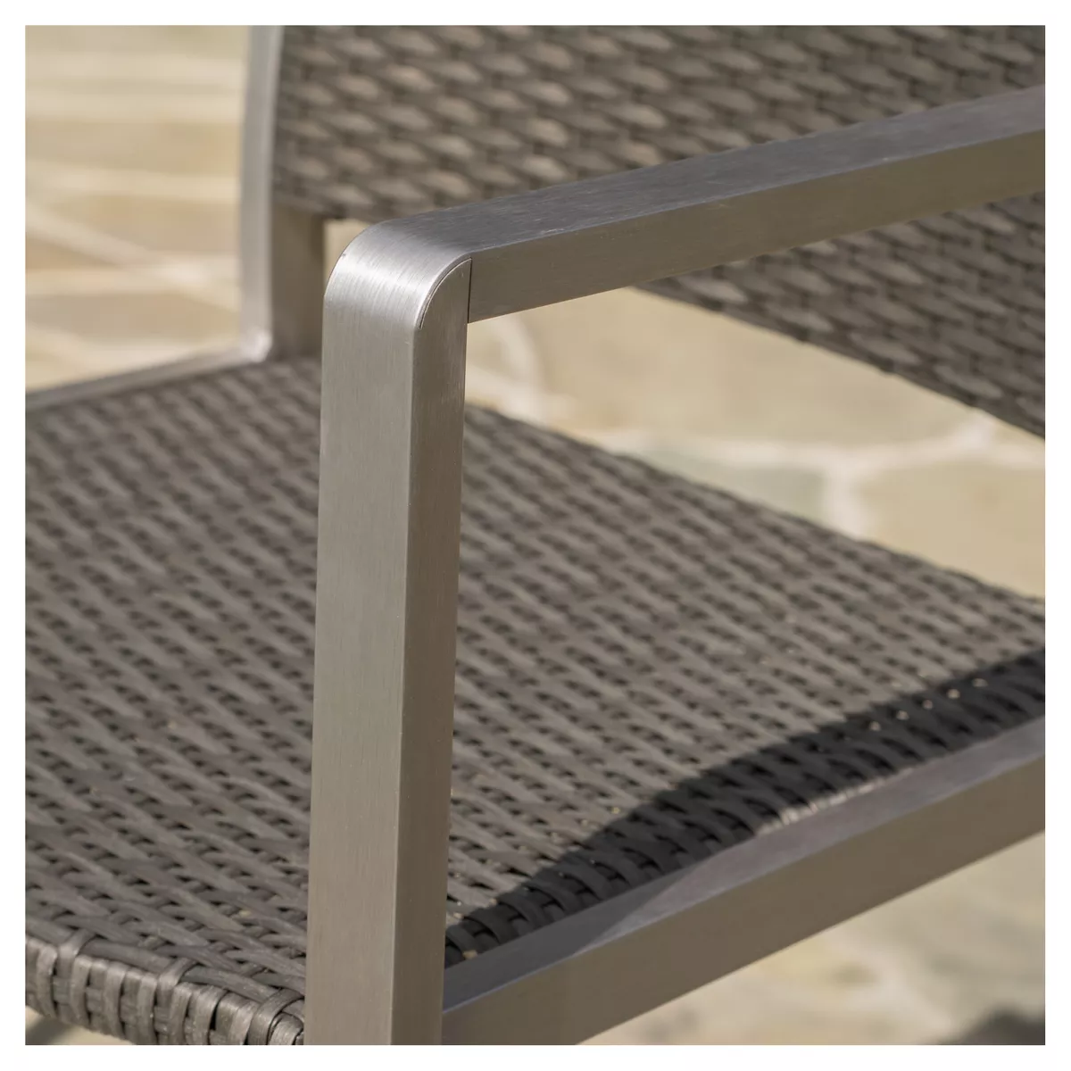 Cape Coral 3pc All-Weather Wicker/Metal Patio Bar Set - Gray - Christopher Knight Home