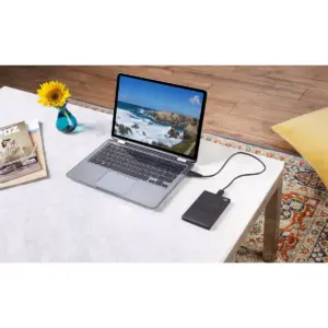 Seagate 1TB One Touch Slim Portable External Hard Drive USB 3.0 - Black (STKB1000400)