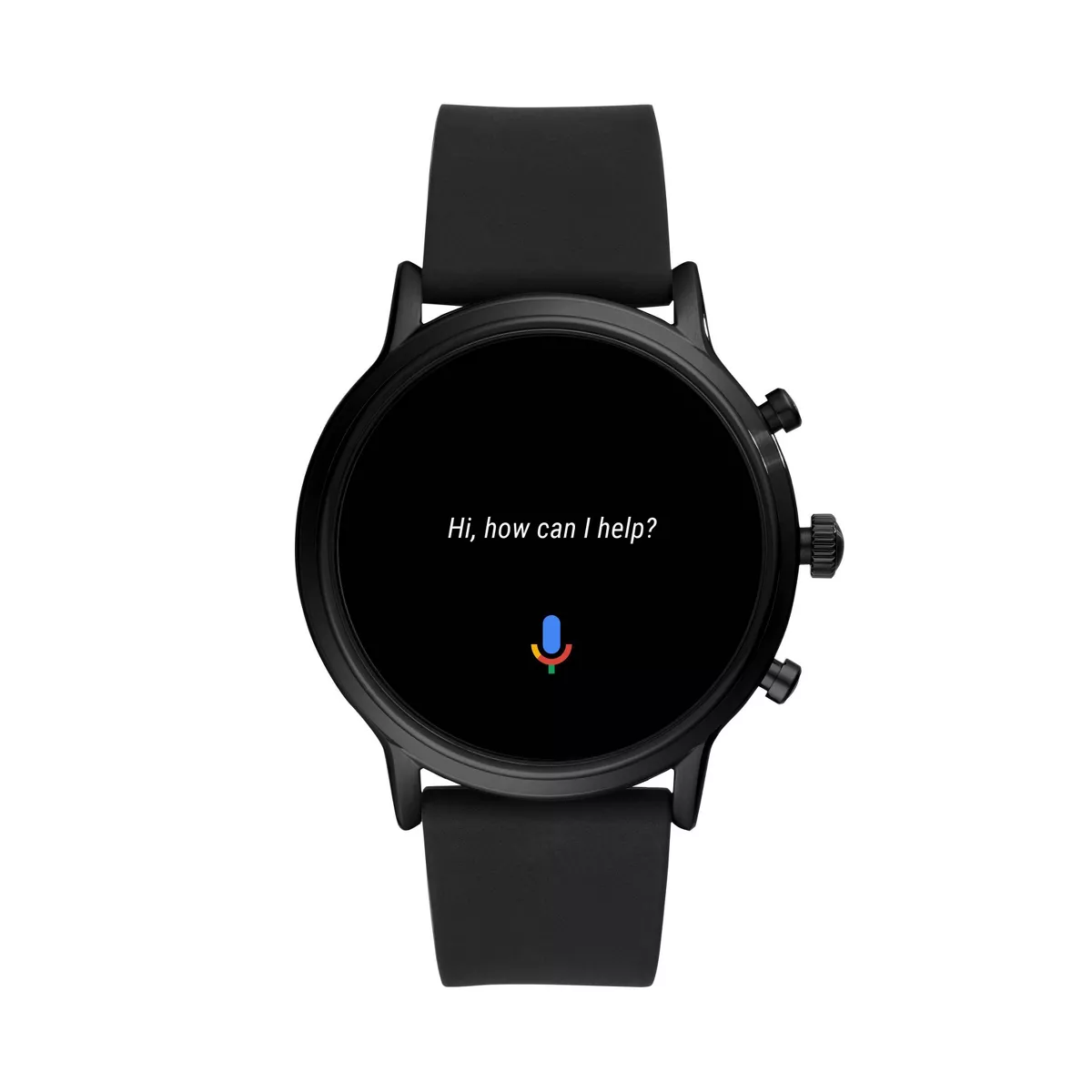 Fossil Gen 5 Smartwatch Carlyle HR 44mm - Black with Black Silicone
