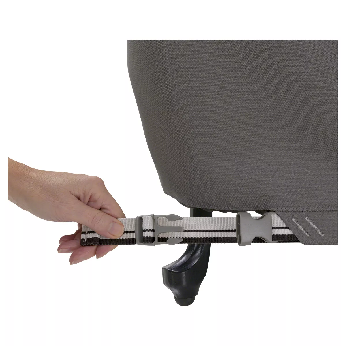 Ravenna Smoker Cover Round Medium - Dark Taupe