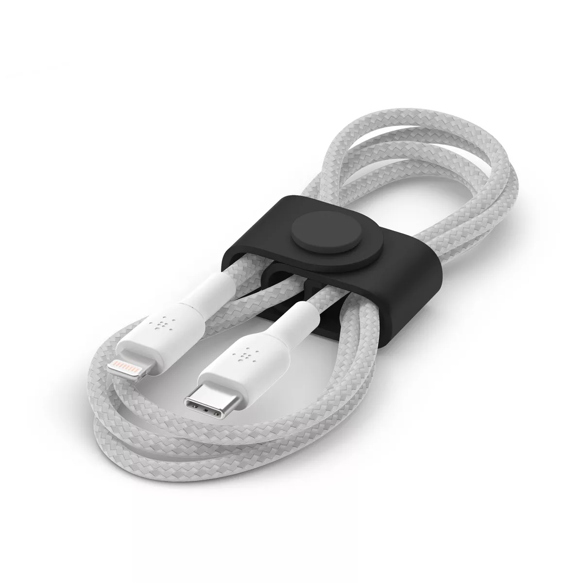 Belkin 2A/30W 1-port USB-C Wall Charger with 3.3ft Braided Lightning Cable to USB-C - White
