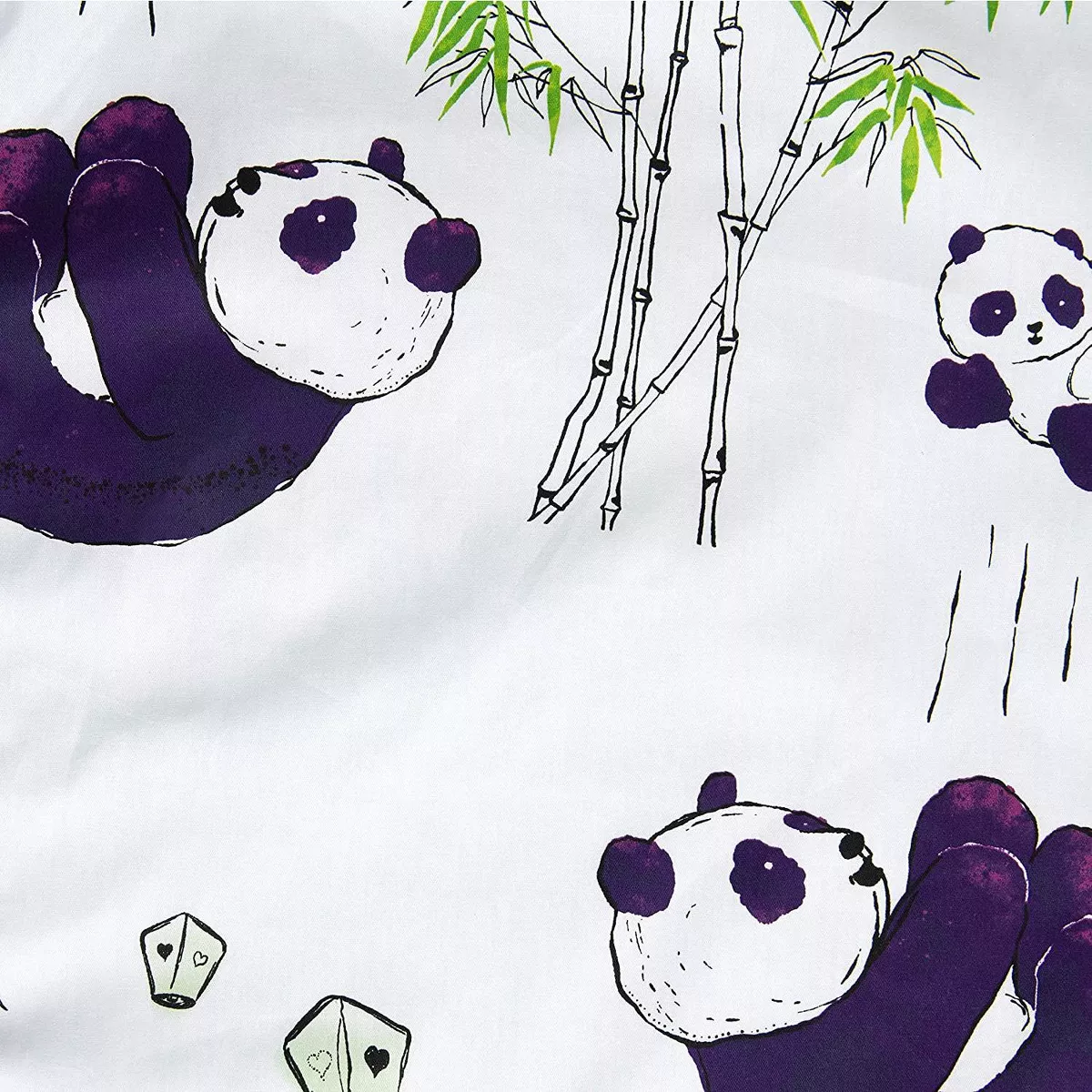 JumpOff Jo Toddler Nap Mat - Children's Sleeping Bag with Removable Pillow for Preschool, Daycare, and Sleepovers - 43 x 21 Inches - Playful Pandas