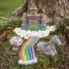 MindWare Paint Your Own Stone: Unicorn Garden - Creative Activities -7 Pieces