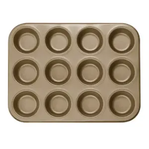 Cuisinart Chef's Classic 12 Cup Non-Stick Champagne Color Muffin Pan - AMB-12MPCH